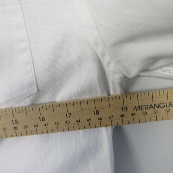 Club Monaco White Button Down Shirt Men's Long Sleeve Casual Work Office XS 200 - Picture 8 of 10